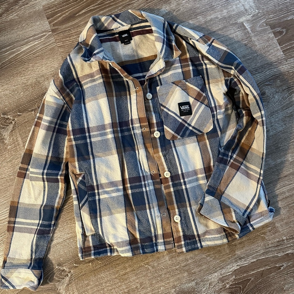 Vans Plaid Button Up Shacket